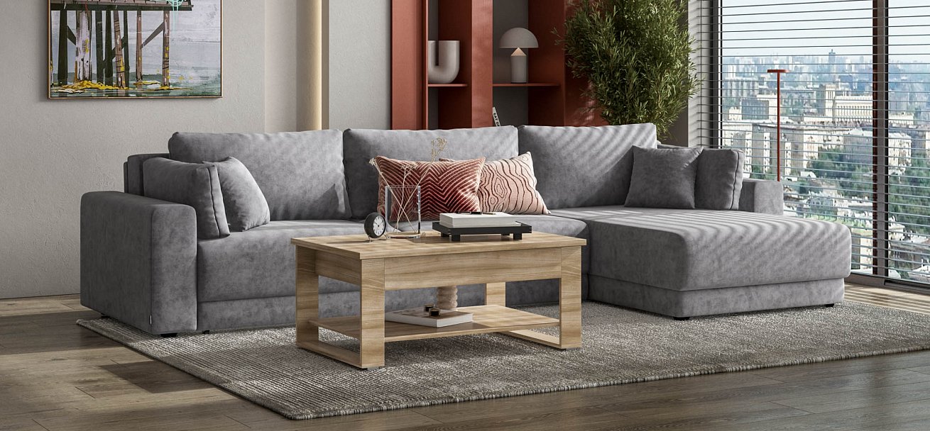 Угловой диван Босс Прайм Макс Велюр Роял агат