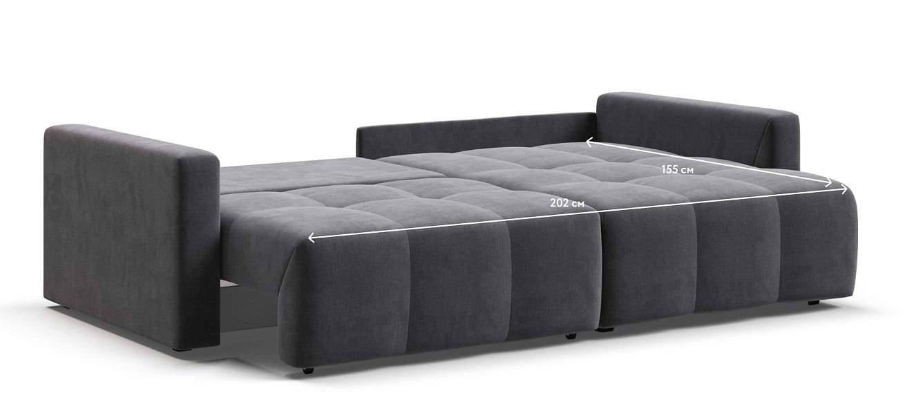 Угловой диван BOSS TREND Велюр Monolit серый