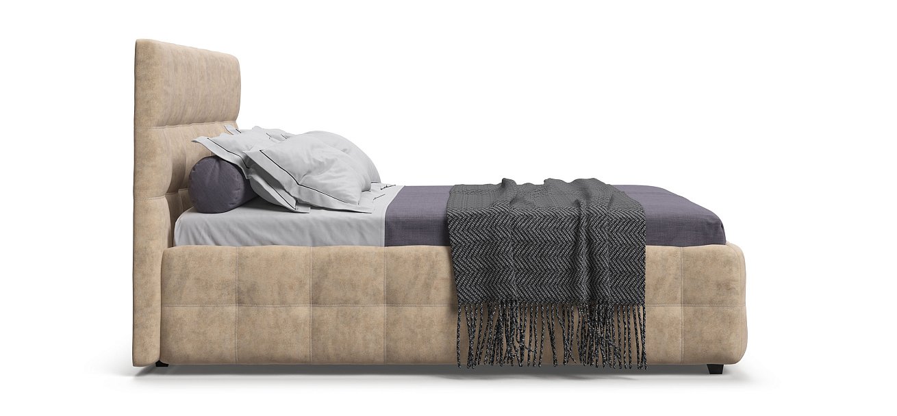 Кровать Босс 160*200 Про Велюр Royal шампань NEW