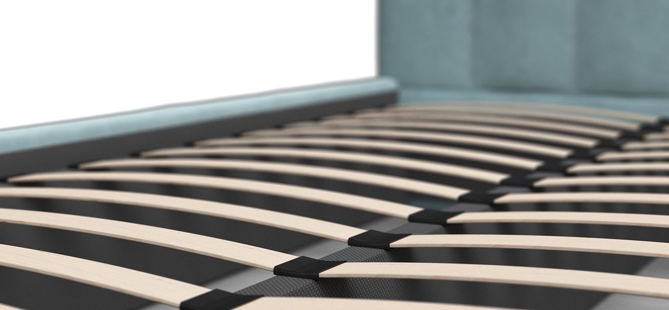 Кровать Белла 140*200 велюр Monolit аква