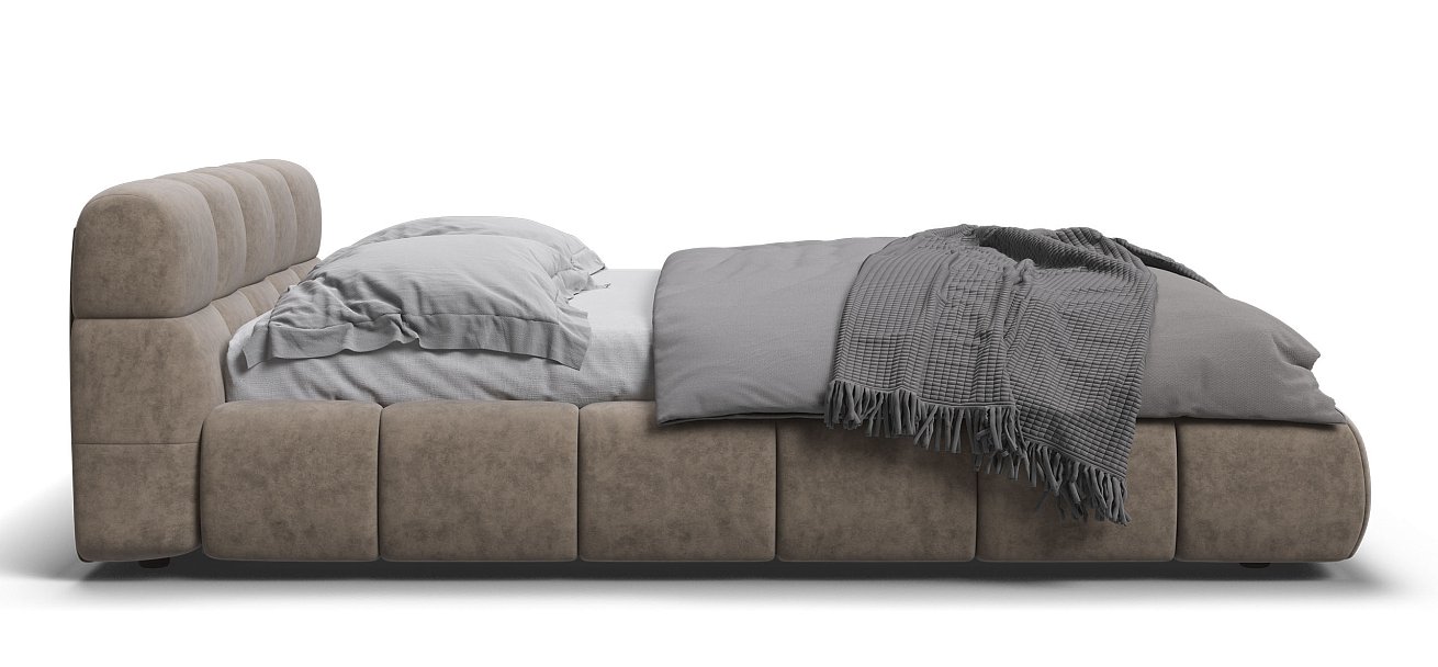 Кровать Босс Дрим 160*200 Про Велюр Royal тауп NEW