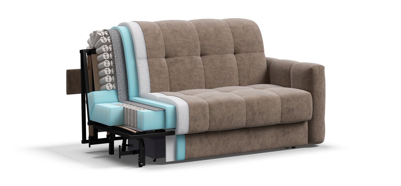 Диван BOSS Sleep 140 Велюр Royal тауп NEW