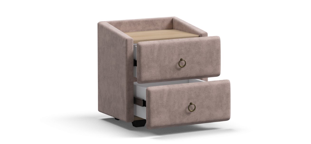 Тумба BOSS CLASSIC Велюр Royal пион NEW, Орех Парона