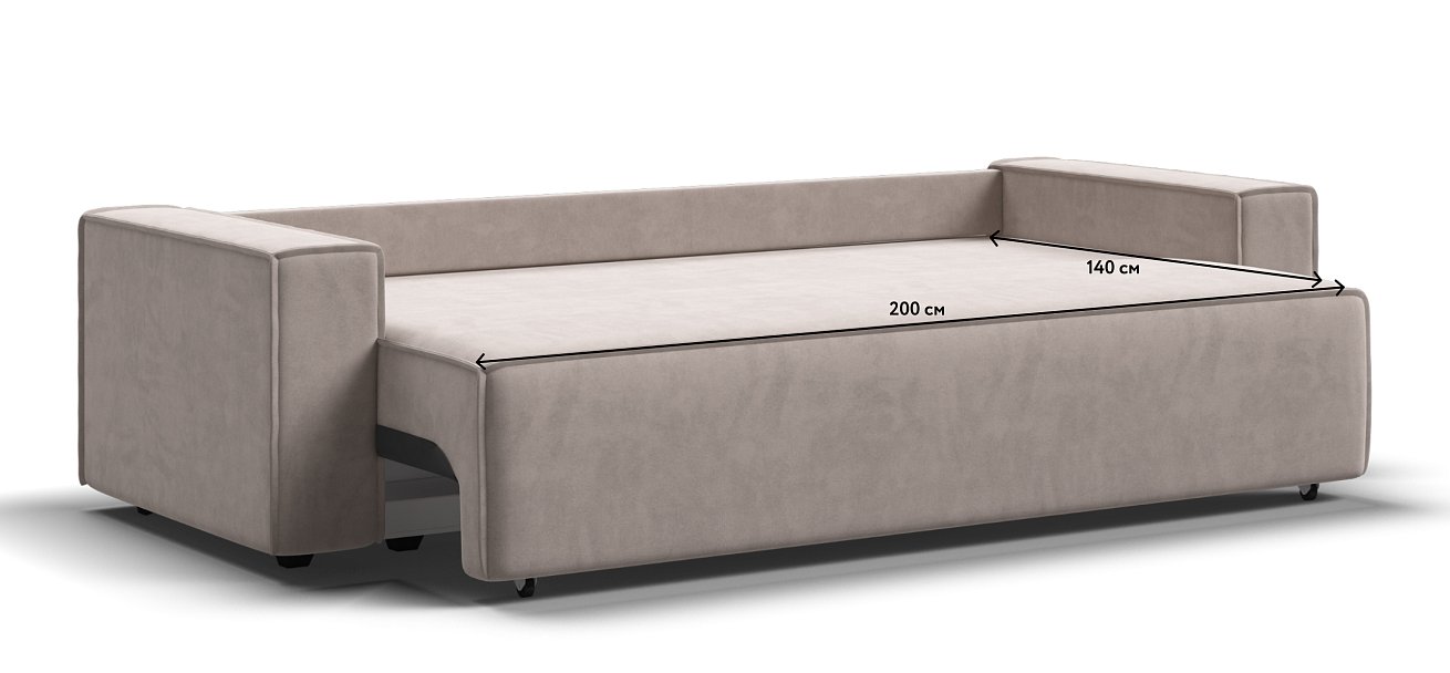 Диван Норд Велюр Monolit латте