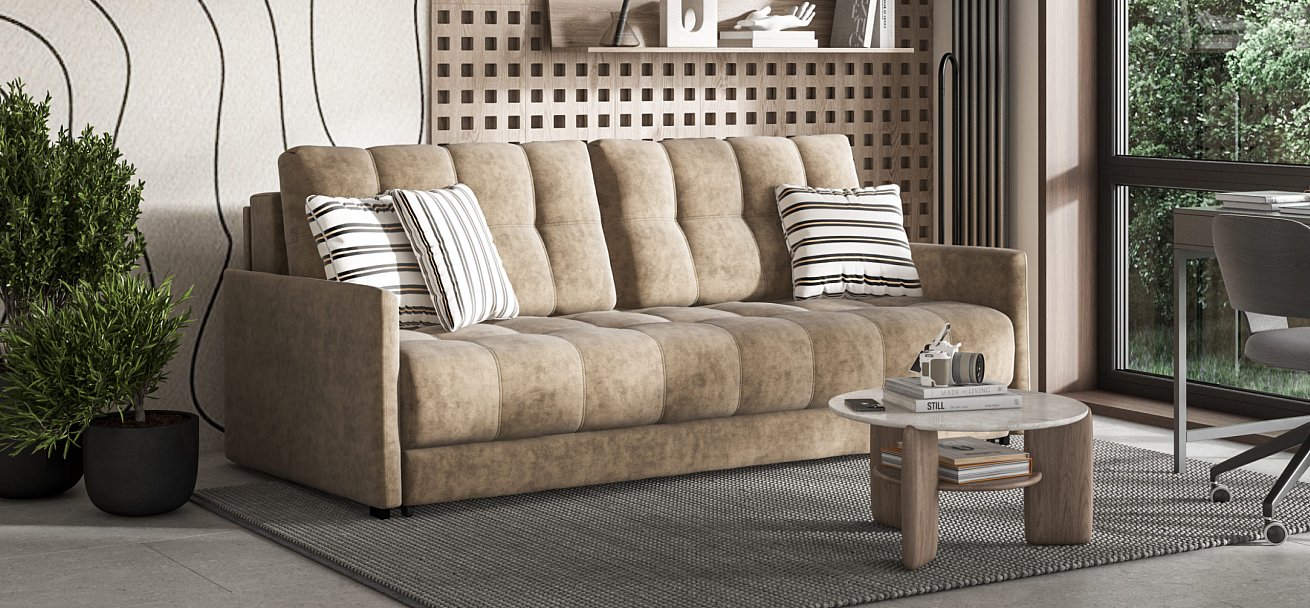 Диван BOSS 2.0 LOFT Велюр Royal тауп NEW