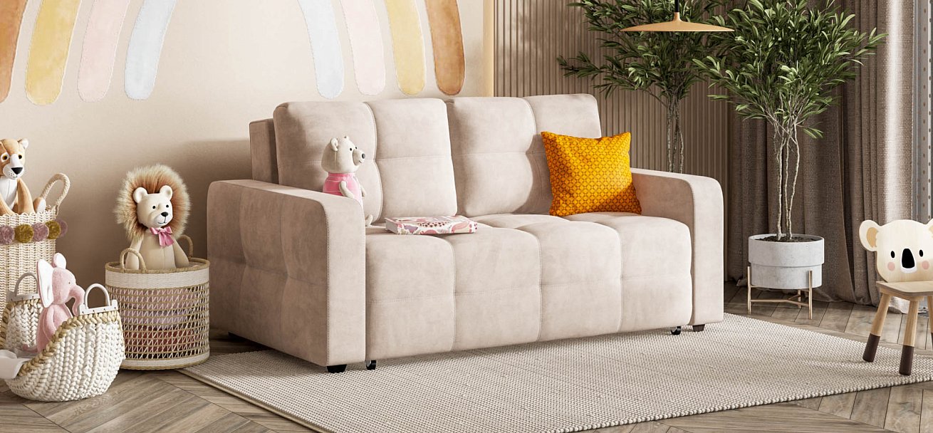 Диван Dandy Compact велюр Monolit латте