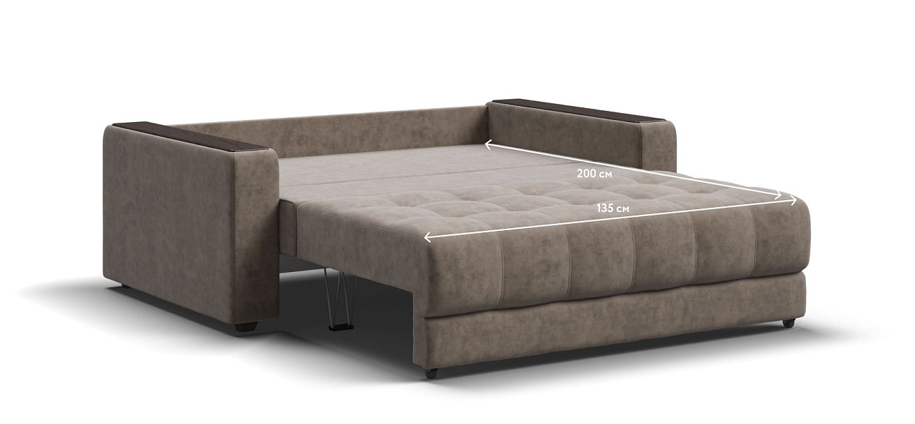 Диван BOSS Compact Велюр Royal тауп NEW