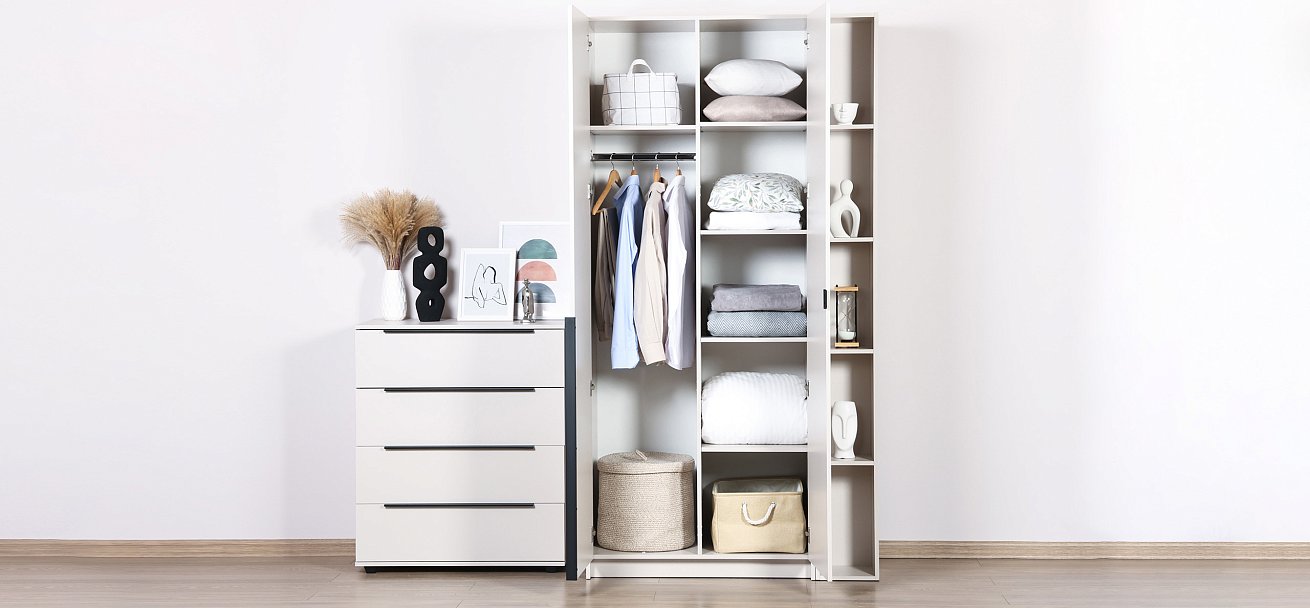 Рим 90 шкаф распашной 2Д 01 Кашемир