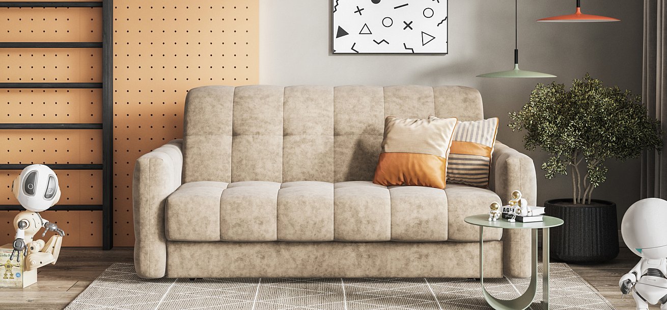 Диван BOSS Sleep 160 Велюр Royal тауп NEW