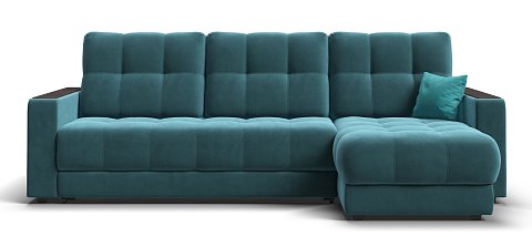 Угловой диван BOSS 3.0 Classic XL велюр Monolit зеленый