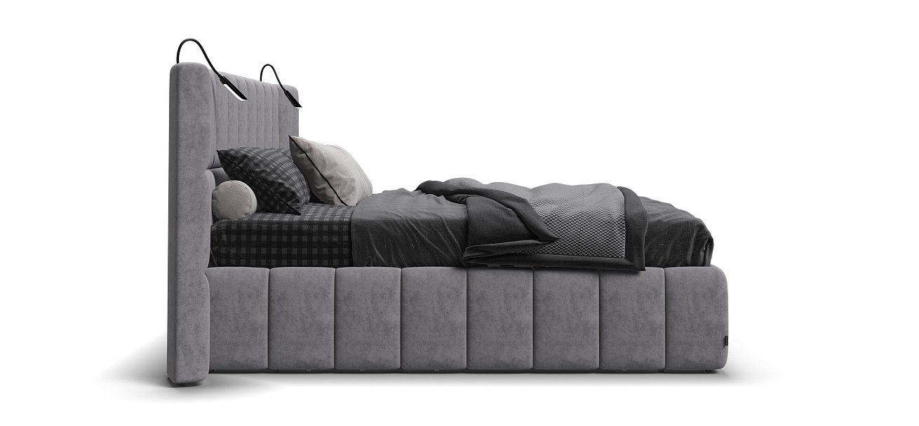 Кровать BOSS.XO 180*200 Велюр Роял агат