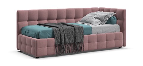 Кровать BOSS mini NEW велюр Monolit роуз