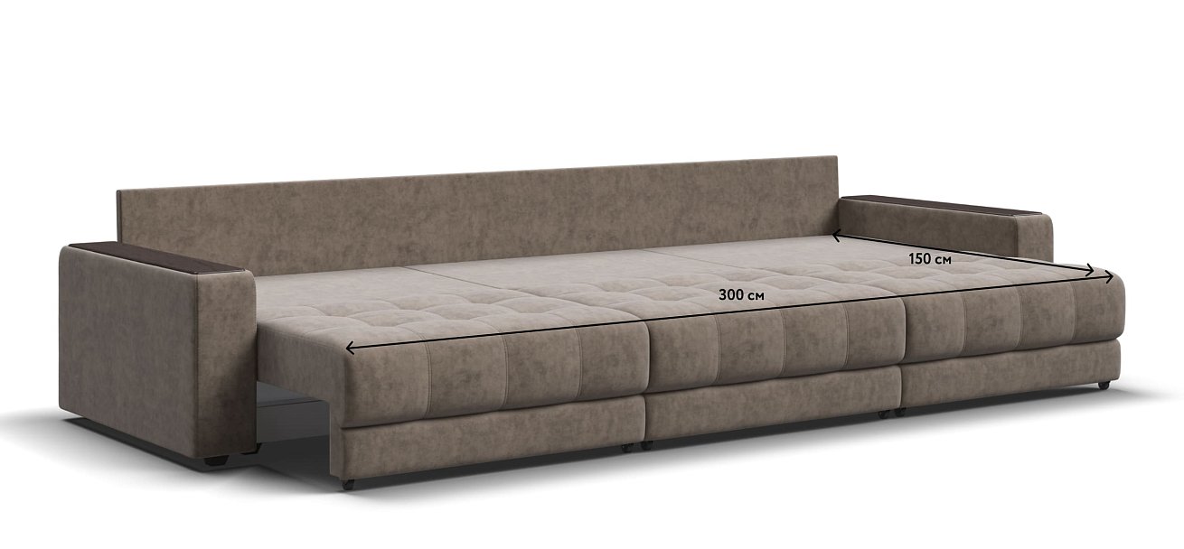 Диван BOSS GRAND Велюр Royal тауп NEW