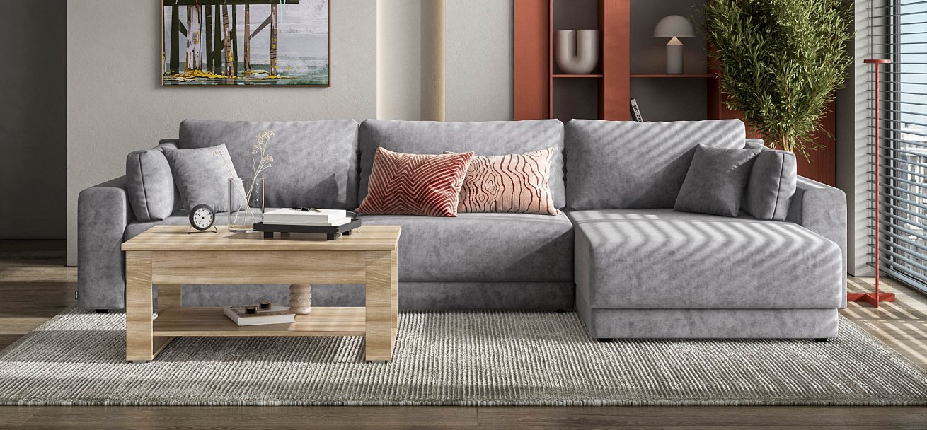 Угловой диван Босс Прайм Макс Велюр Роял агат