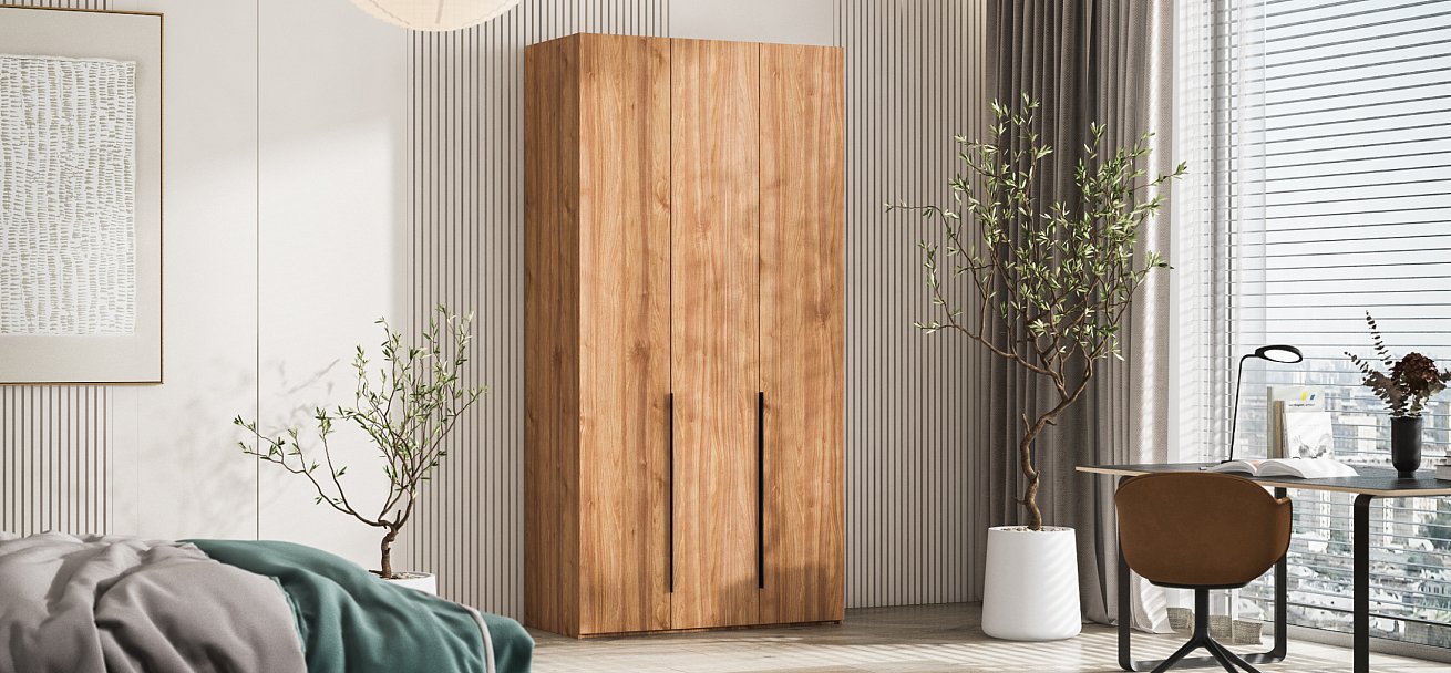 Шкаф BOSS STANDART 120 - 3Д Орех Селект