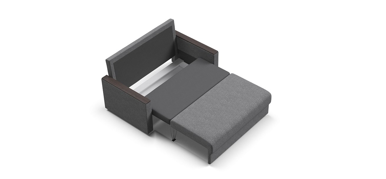 Диван Атланта-2 Лайт рогожка Malmo серый