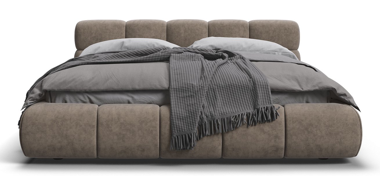 Кровать Босс Дрим 160*200 Про Велюр Royal тауп NEW
