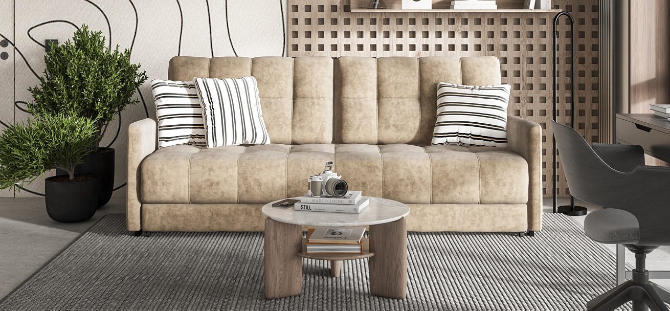 Диван BOSS 2.0 LOFT Велюр Royal тауп NEW
