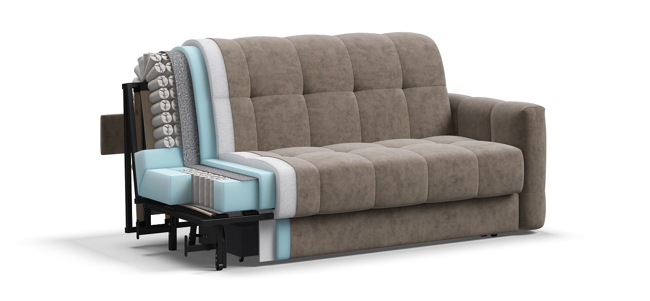 Диван BOSS Sleep 160 Велюр Royal тауп NEW