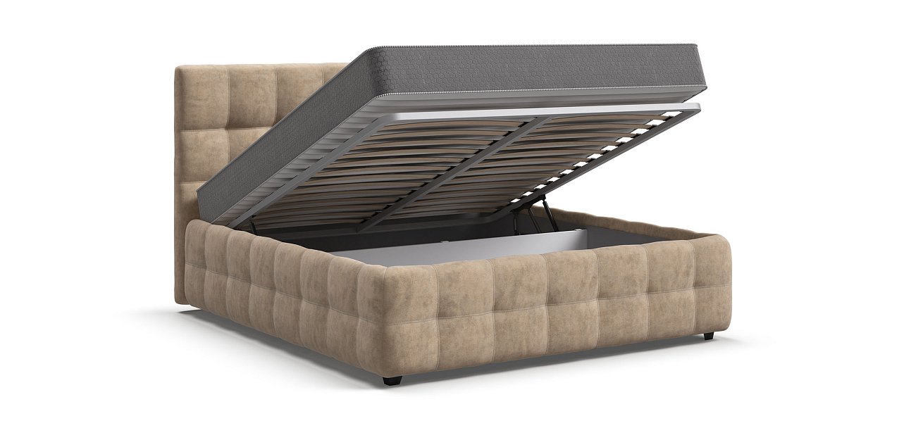 Кровать Босс 160*200 Про Велюр Royal шампань NEW