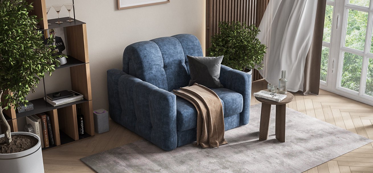 Кресло-кровать BOSS Sleep Велюр Royal топаз NEW