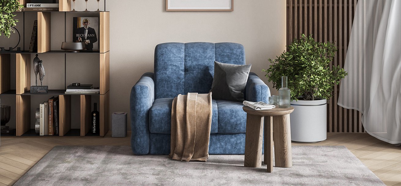 Кресло-кровать BOSS Sleep Велюр Royal топаз NEW