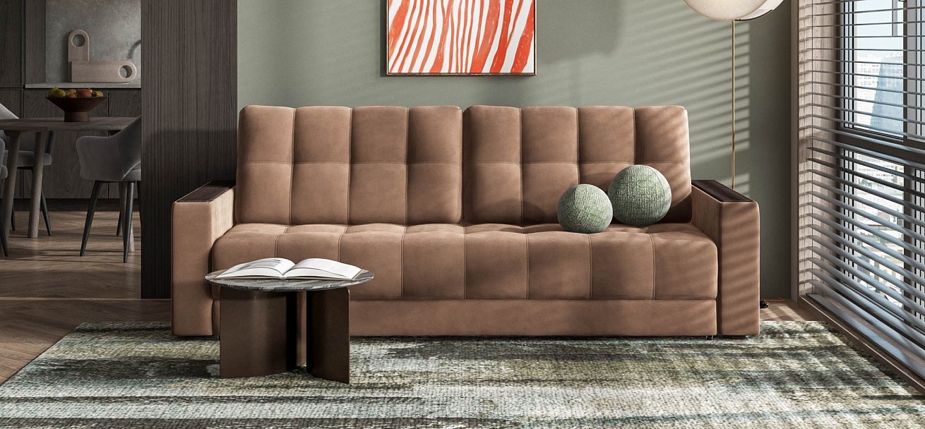 Диван BOSS 2.0 велюр Monolit мокко