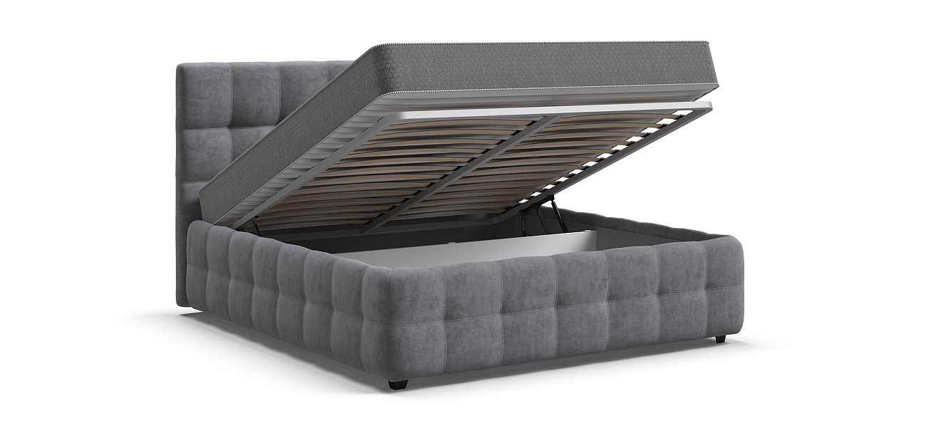 Кровать Босс 160*200 Про Велюр Роял агат