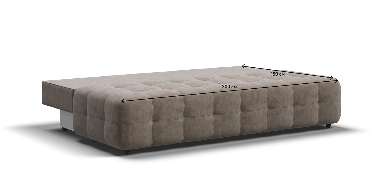 Диван BOSS 2.0 MINI Велюр Royal тауп NEW