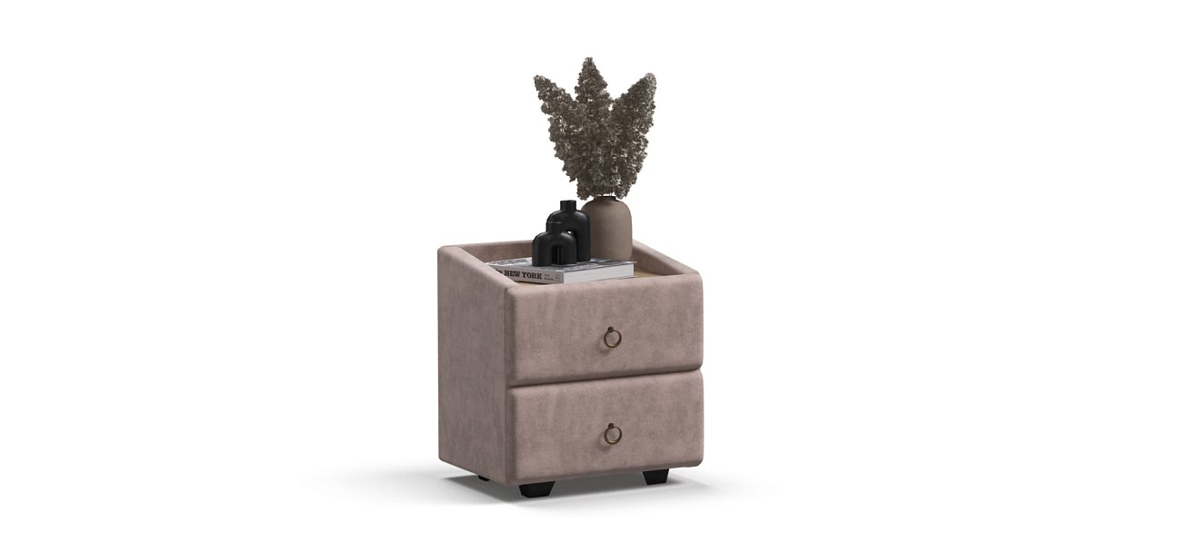 Тумба BOSS CLASSIC Велюр Royal пион NEW, Орех Парона